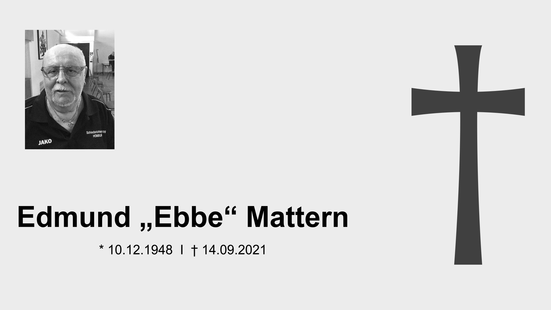 Traueranzeige Edmund Mattern